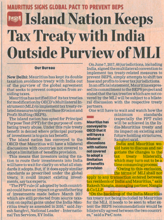 Rakesh Nangia - Nangia & Co LLP Tax Treaty With India