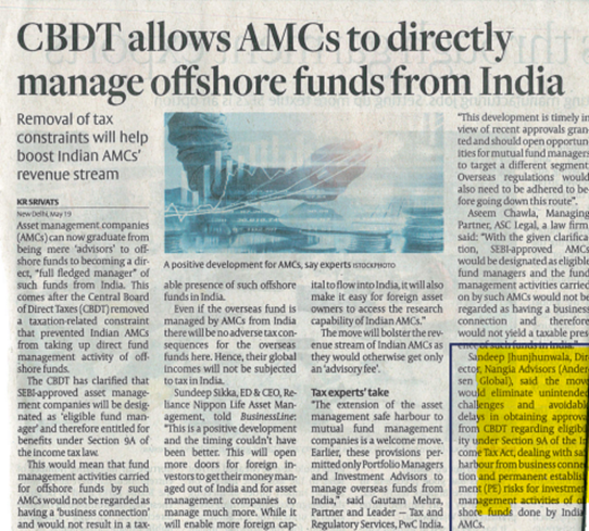 cbdt-allows-amcs-to-directly-manage-offshore-funds-out-of-india